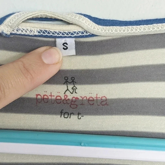 Johnny Was Pete & Greta Striped Jersey T-Shirt - Picture 3 of 5